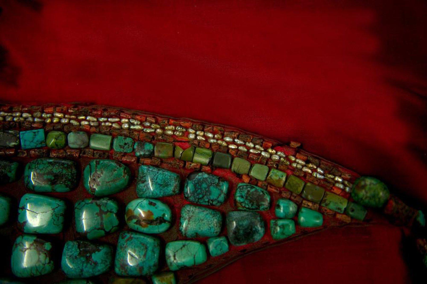 258 SOLD Rare Museum Quality Perak Headdress from Ladakh-WOVENSOULS-Antique-Vintage-Textiles-Art-Decor