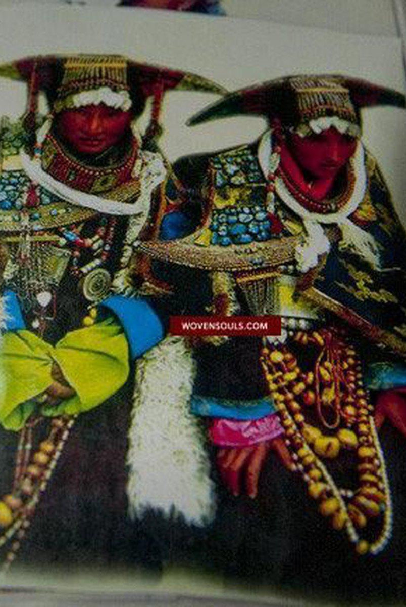 258 SOLD Rare Museum Quality Perak Headdress from Ladakh-WOVENSOULS-Antique-Vintage-Textiles-Art-Decor