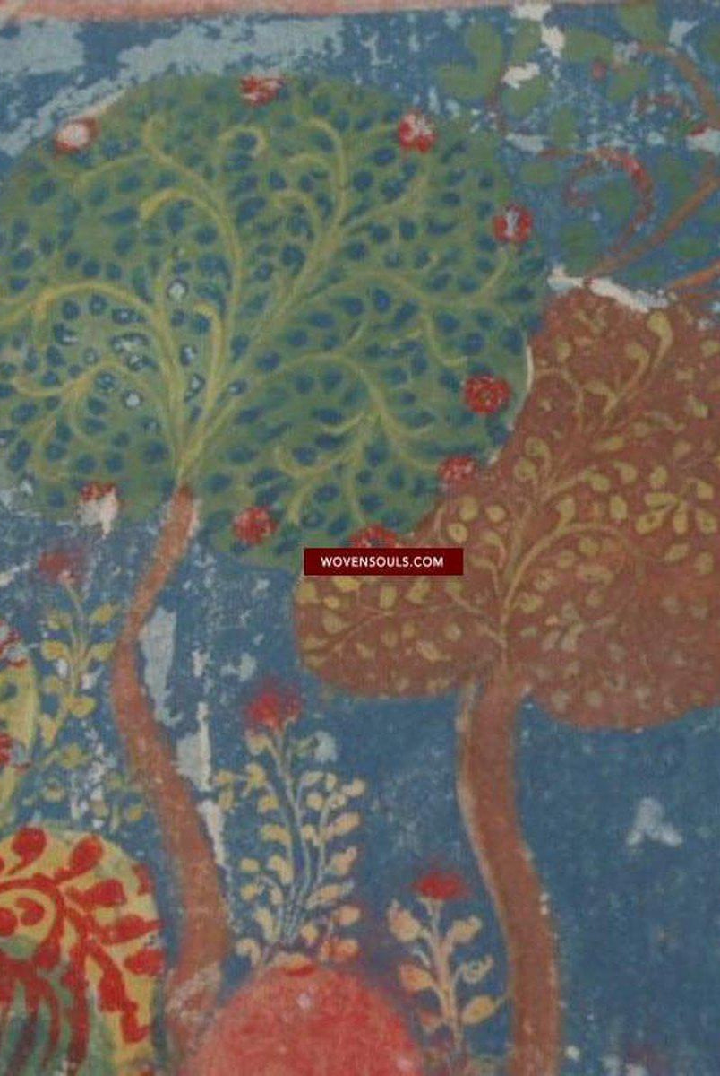 287b Orissa Peinture Geet Gobind Puri Pattachitra avec sanskrit-WOVENSOULS-Antique-Vintage-Textiles-Art-Décor