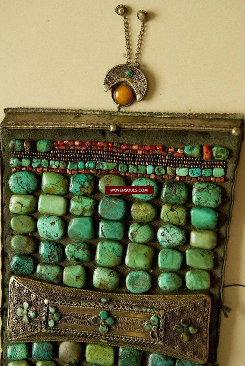 489 Rare Indian Heirloom Perak Ladakh Jewelry-WOVENSOULS-Antique-Vintage-Textiles-Art-Decor