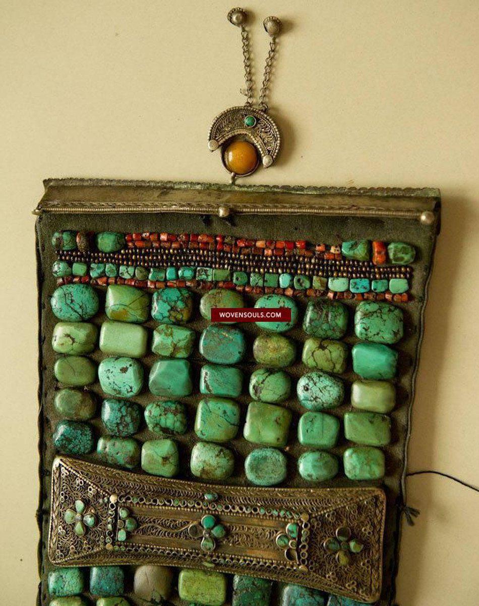 489 Rare Indian Heirloom Perak Ladakh Jewelry-WOVENSOULS-Antique-Vintage-Textiles-Art-Decor