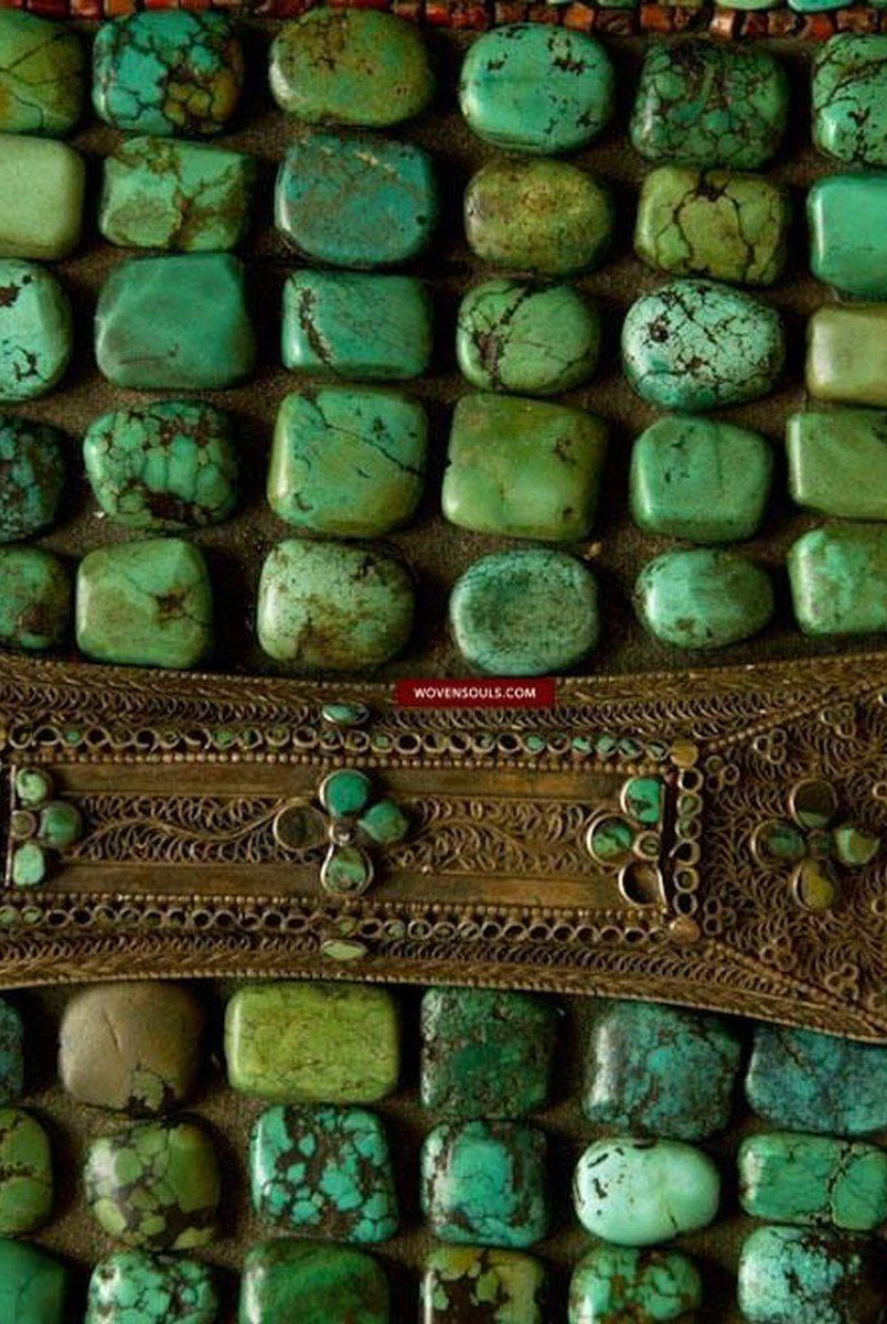 489 Seltener indischer Erbstück-Perak-Ladakh-Schmuck-WOVENSOULS-Antike-Vintage-Textilien-Kunst-Dekor