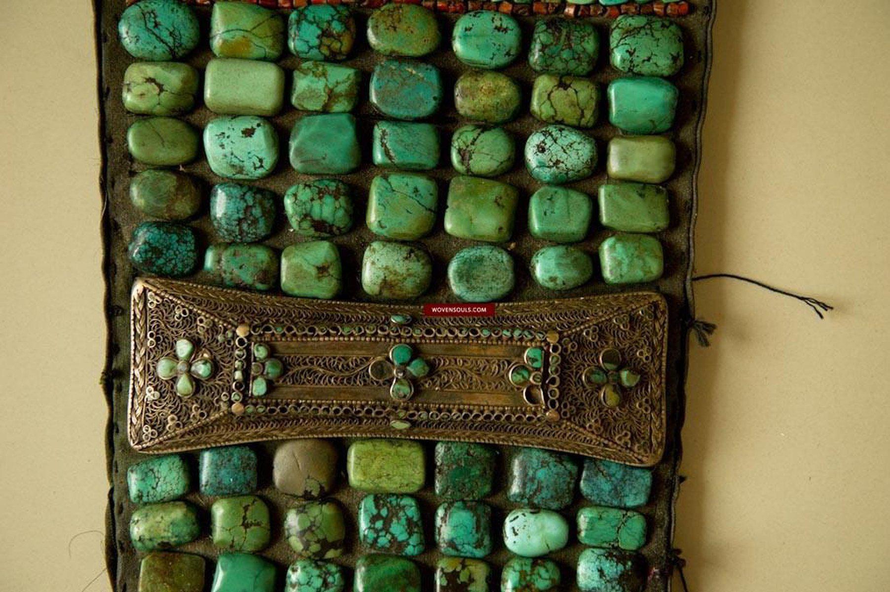 489 Rare Indian Heirloom Perak Ladakh Jewelry-WOVENSOULS-Antique-Vintage-Textiles-Art-Decor