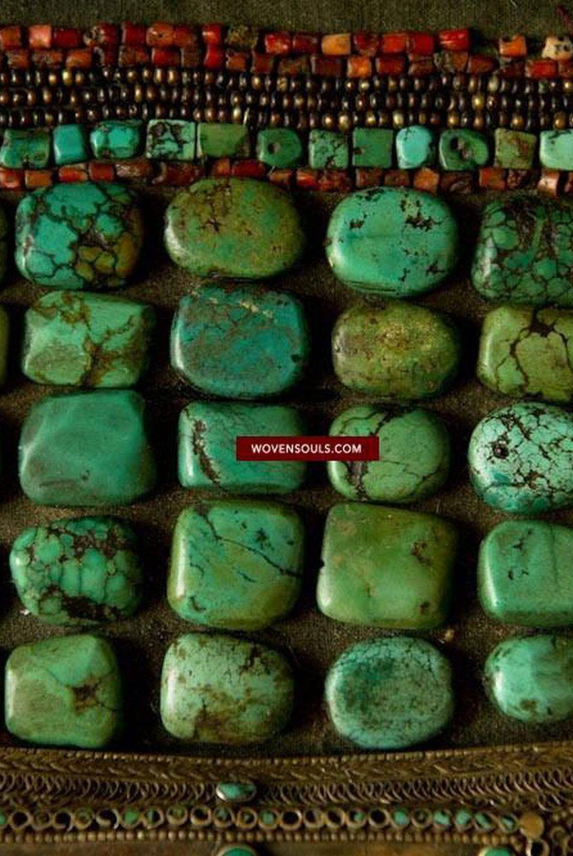 489 Rare Indian Heirloom Perak Ladakh Jewelry-WOVENSOULS-Antique-Vintage-Textiles-Art-Decor