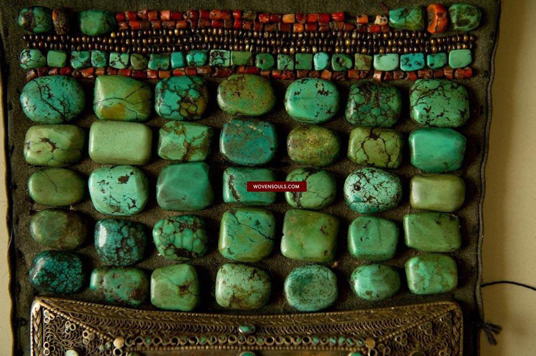 489 Rare Indian Heirloom Perak Ladakh Jewelry-WOVENSOULS-Antique-Vintage-Textiles-Art-Decor