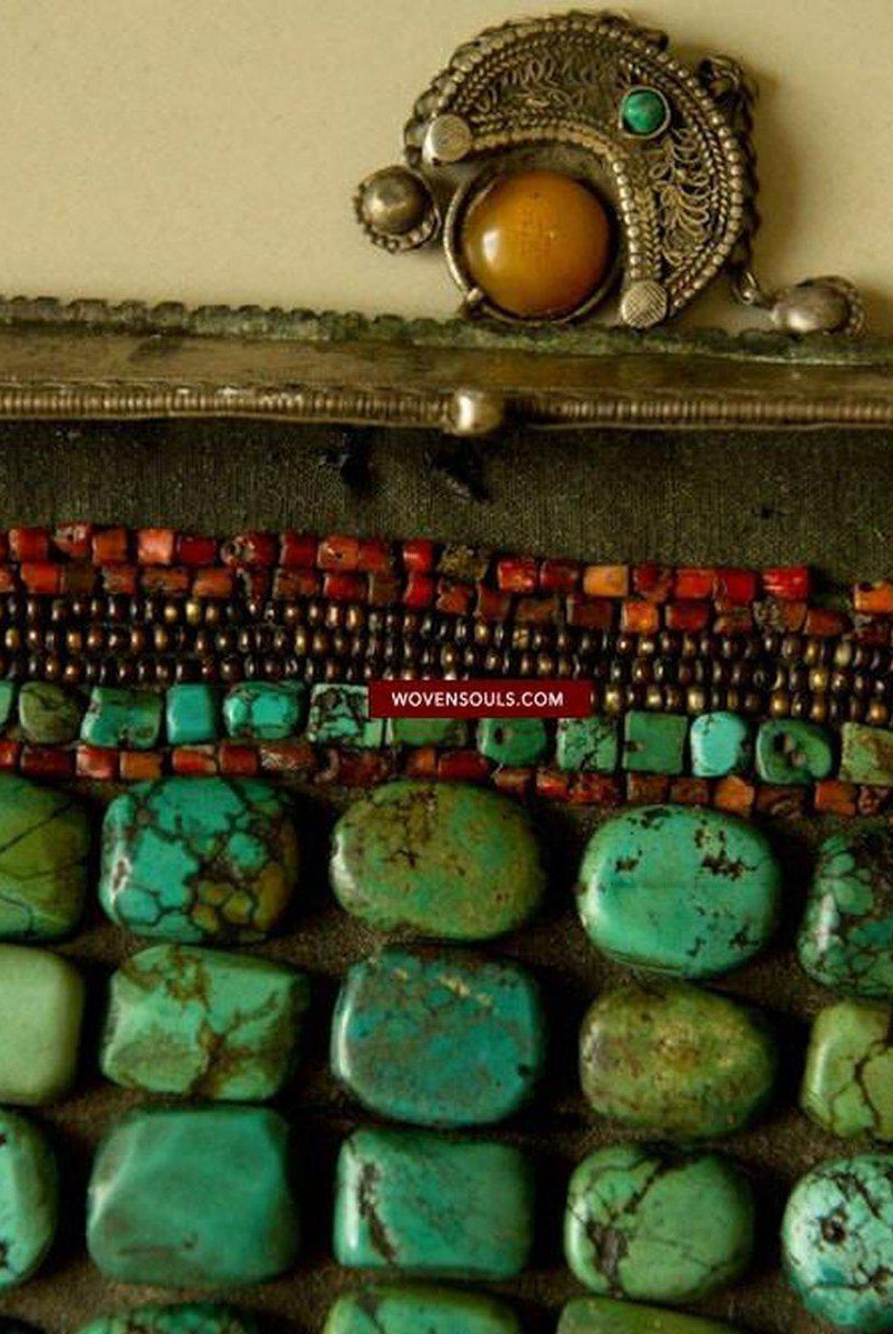 489 Rare Indian Heirloom Perak Ladakh Jewelry-WOVENSOULS-Antique-Vintage-Textiles-Art-Decor