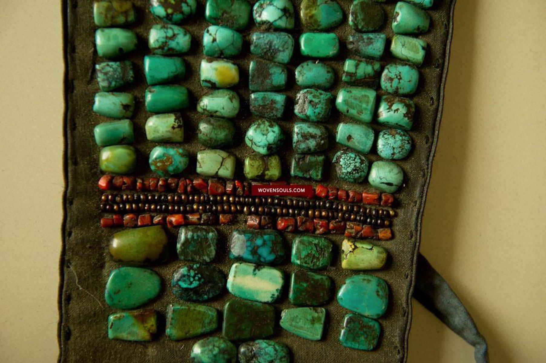 489 Rare Indian Heirloom Perak Ladakh Jewelry-WOVENSOULS-Antique-Vintage-Textiles-Art-Decor