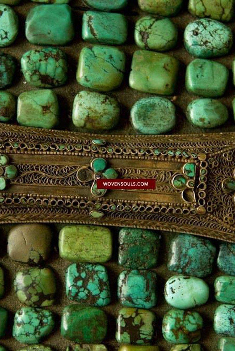 489 Rare Indian Heirloom Perak Ladakh Jewelry-WOVENSOULS-Antique-Vintage-Textiles-Art-Decor