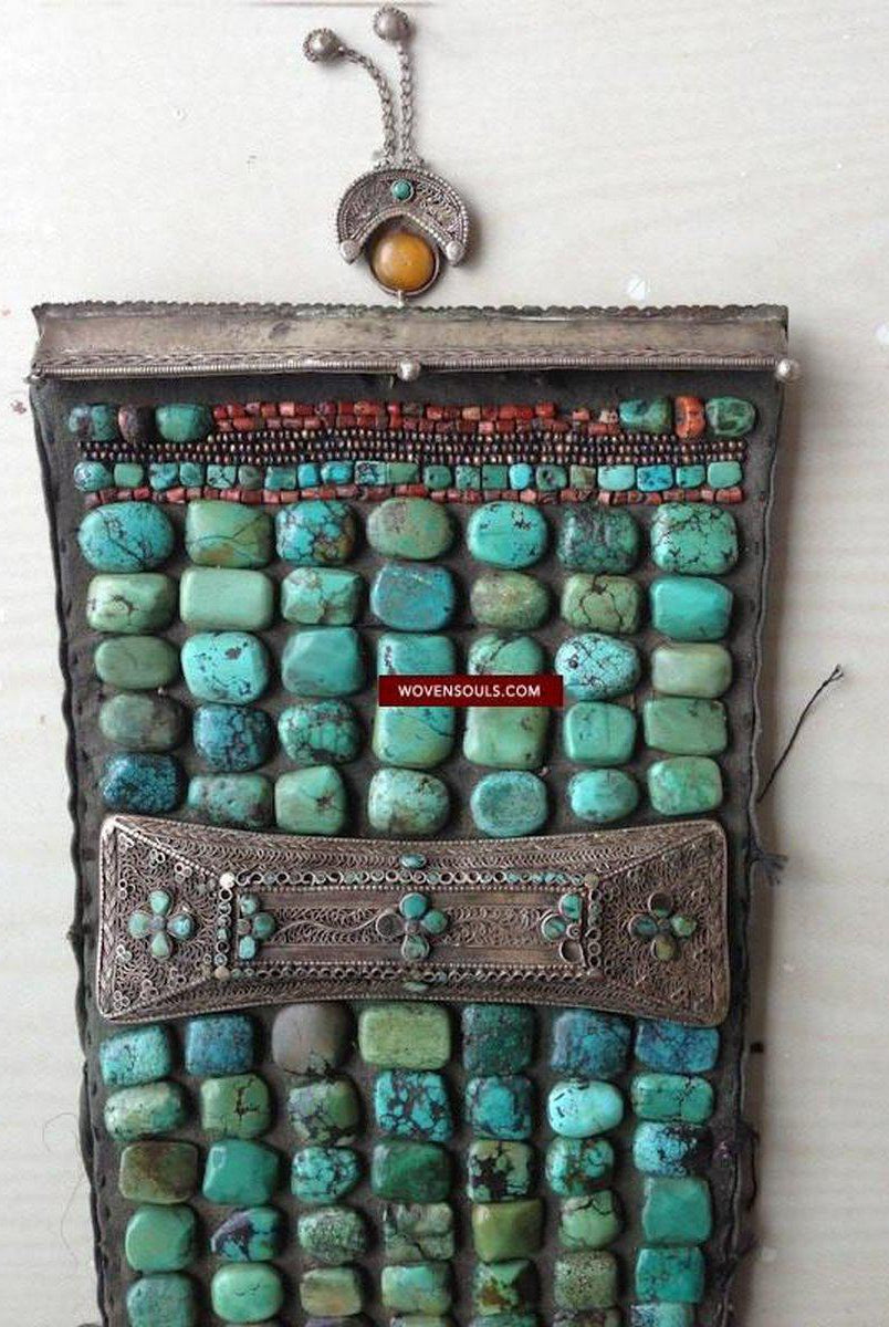 489 Rare Indian Heirloom Perak Ladakh Jewelry-WOVENSOULS-Antique-Vintage-Textiles-Art-Decor