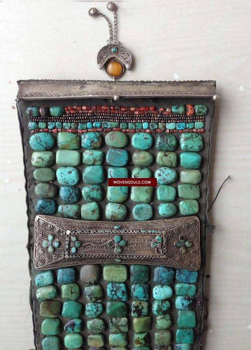 489 Rare Indian Heirloom Perak Ladakh Jewelry-WOVENSOULS-Antique-Vintage-Textiles-Art-Decor