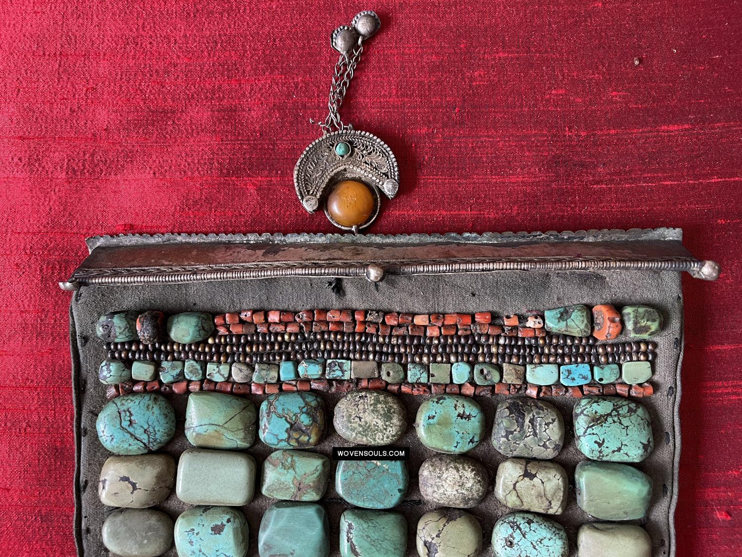 489 Rare Indian Heirloom Perak Ladakh Jewelry-WOVENSOULS Antique Textiles & Art Gallery