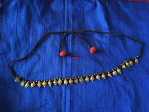 490 Old Gold Jewelry - Kolhapuri Saj Wedding Necklace-WOVENSOULS-Antique-Vintage-Textiles-Art-Decor