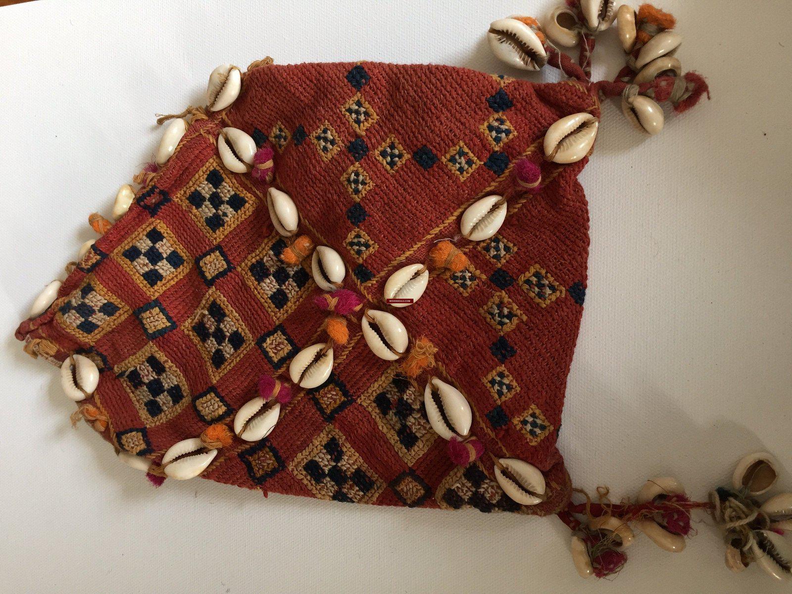 5007 E532 Small Vintage Banjara Tribal Textile Purse - Handmade traditional weaving-WOVENSOULS-Antique-Vintage-Textiles-Art-Decor