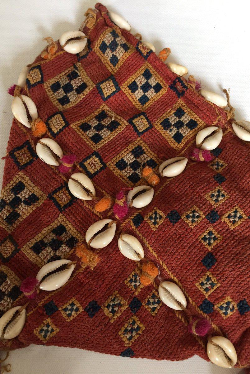 5007 E532 Small Vintage Banjara Tribal Textile Purse - Handmade traditional weaving-WOVENSOULS-Antique-Vintage-Textiles-Art-Decor