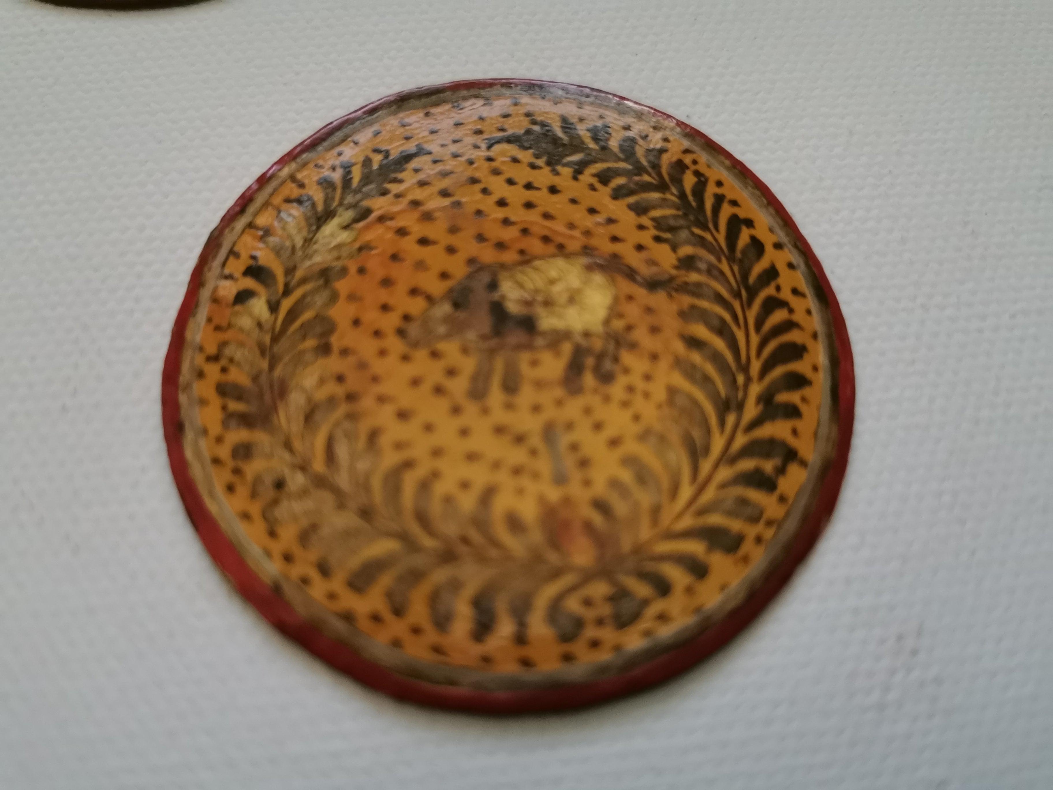 5011-C SOLD Group of 20 Antique Lacquered Ganjifa Playing Cards-WOVENSOULS Antique Textiles & Art Gallery