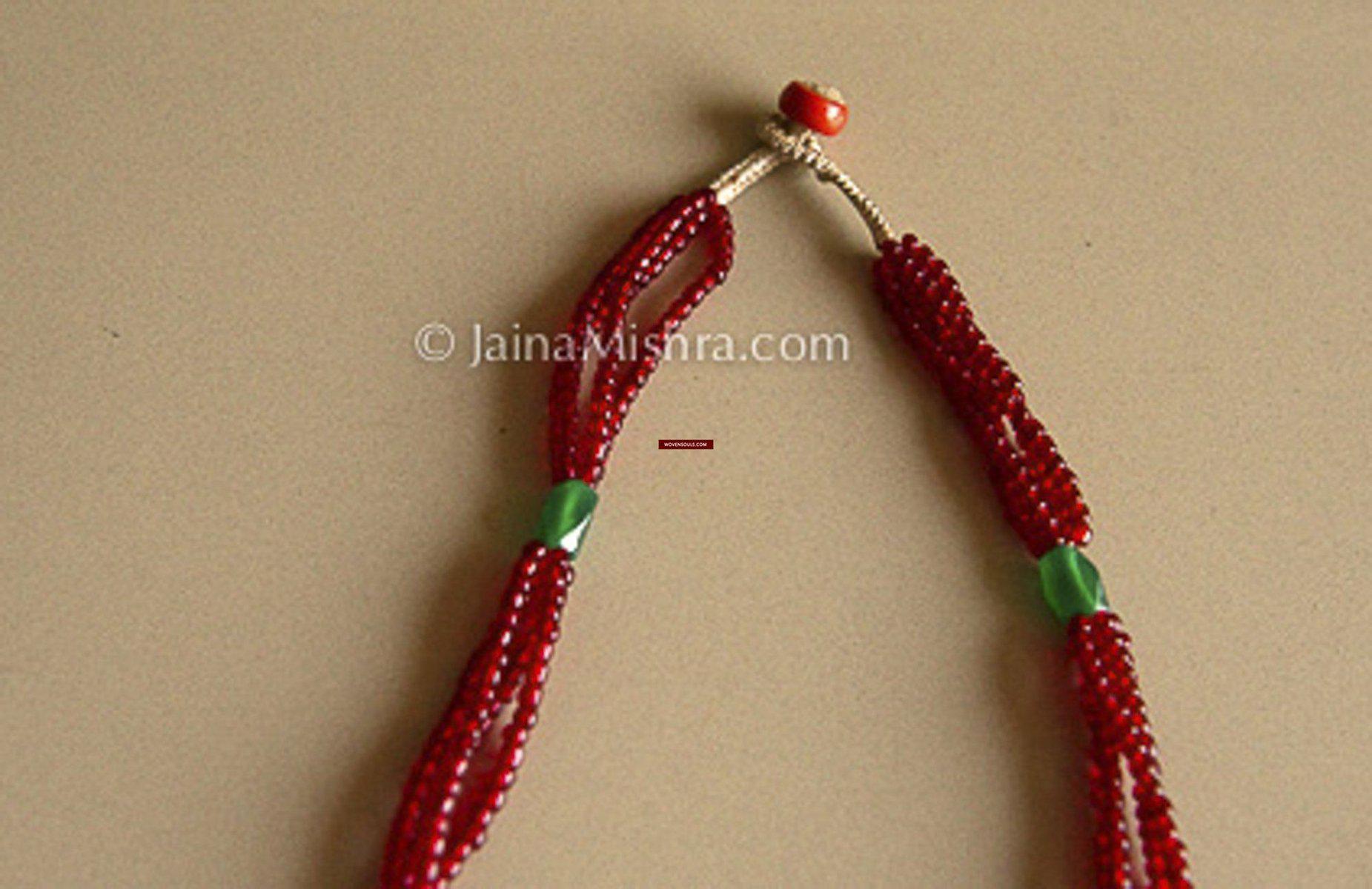 5223 SOLD Vintage Traditional Garo Tribal Necklace - North East India-WOVENSOULS-Antique-Vintage-Textiles-Art-Decor