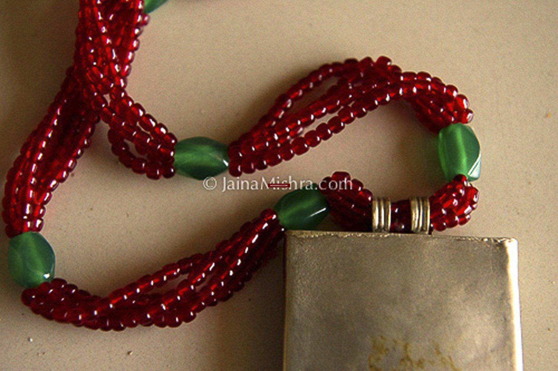 5223 SOLD Vintage Traditional Garo Tribal Necklace - North East India-WOVENSOULS-Antique-Vintage-Textiles-Art-Decor