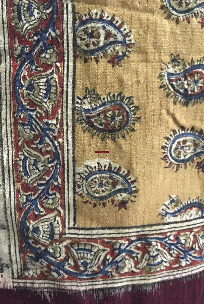 5304 Schal / Stola / Wickeltuch / Krawatte Baumwolle Hybrid Handwebstuhl Textilkunst - Ikat & Blockdruck-WOVENSOULS-Antike-Vintage-Textilien-Kunst-Dekor
