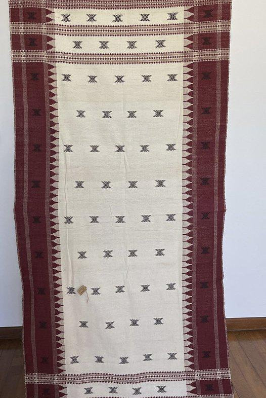 E5304- Orissa Tribal Koraput Kotpad Cotton Shawl-WOVENSOULS-Antique-Vintage-Textiles-Art-Decor