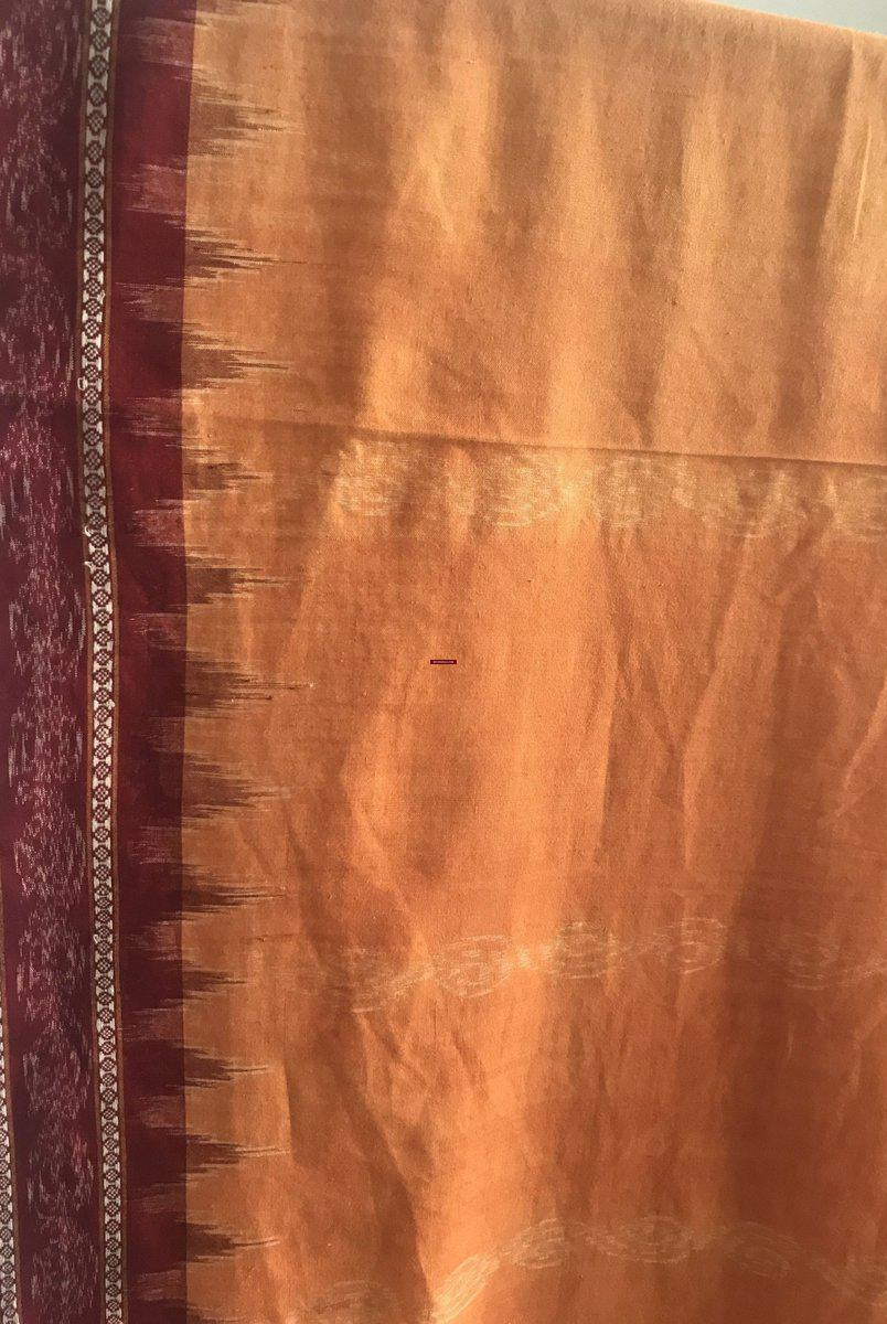 5309 VERKAUFT Vintage Ikat Schultertuch von Odisha - Hervorragende Erdfarben-WOVENSOULS-Antike-Vintage-Textilien-Kunst-Dekor