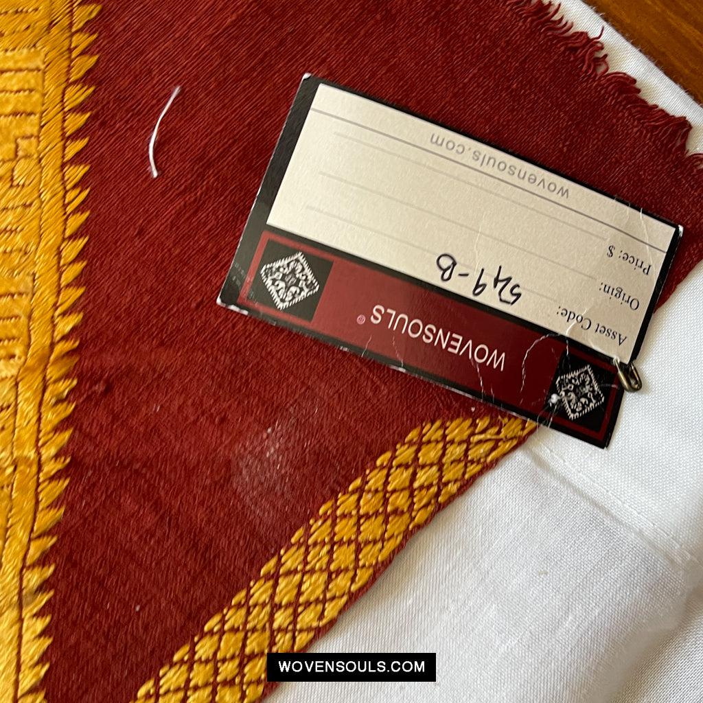 549-B Golden Varida Bagh Phulkari WOVENSOULS Antique Textiles & Art Gallery