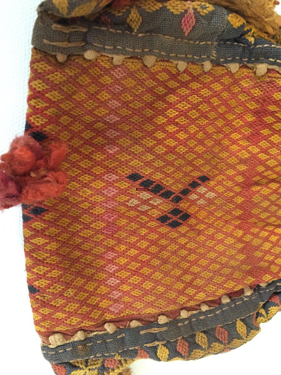 5533 Small Vintage Banjara Tribal Textile Purse - Handmade traditional weaving-WOVENSOULS-Antique-Vintage-Textiles-Art-Decor