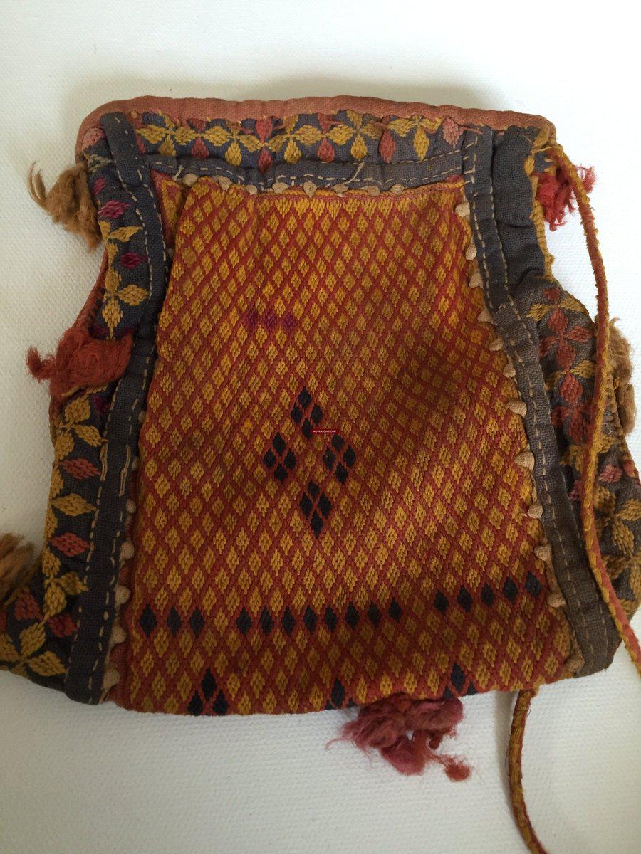 5533 Small Vintage Banjara Tribal Textile Purse - Handmade traditional weaving-WOVENSOULS-Antique-Vintage-Textiles-Art-Decor