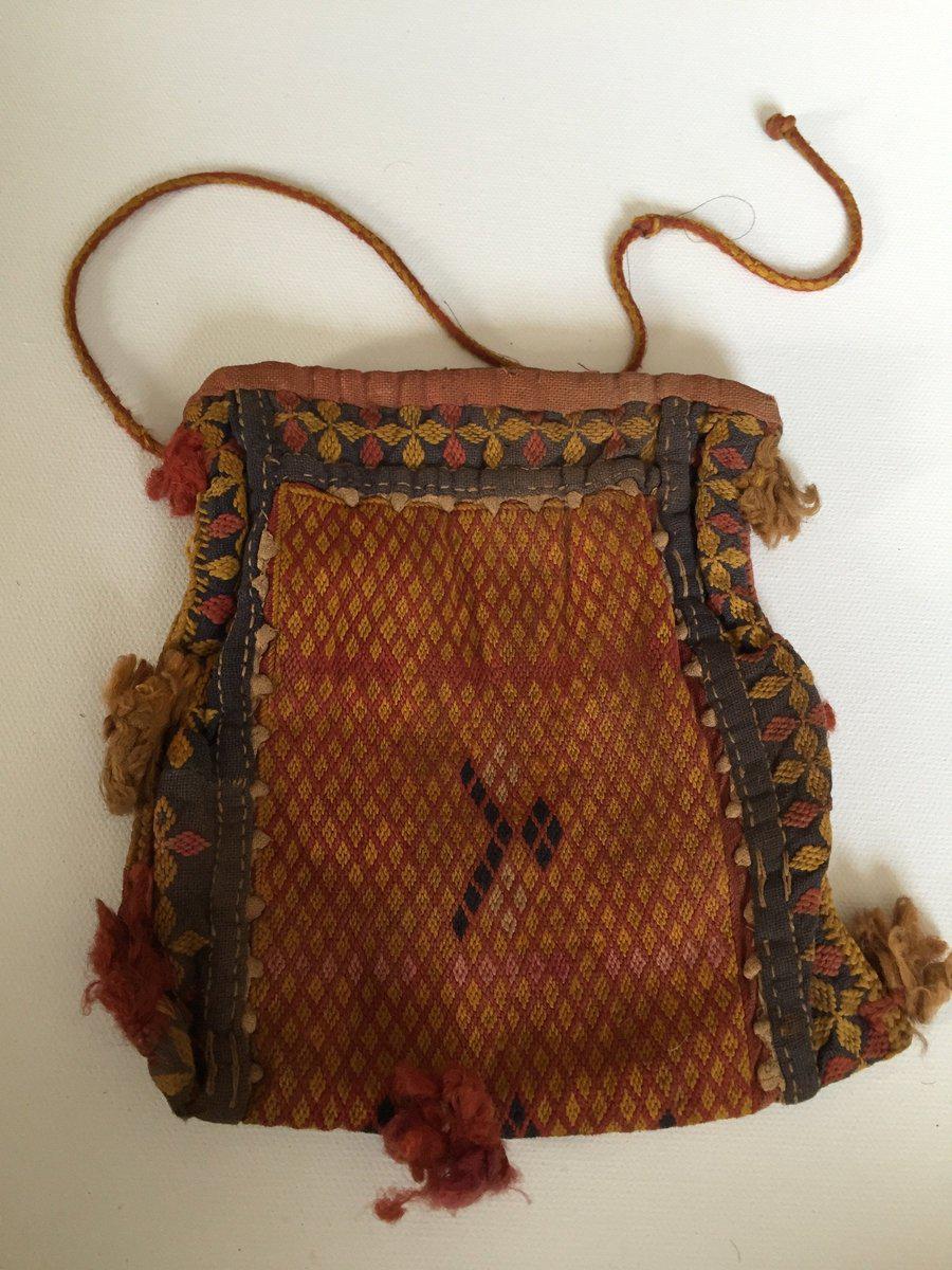 5533 Small Vintage Banjara Tribal Textile Purse - Handmade traditional weaving-WOVENSOULS-Antique-Vintage-Textiles-Art-Decor