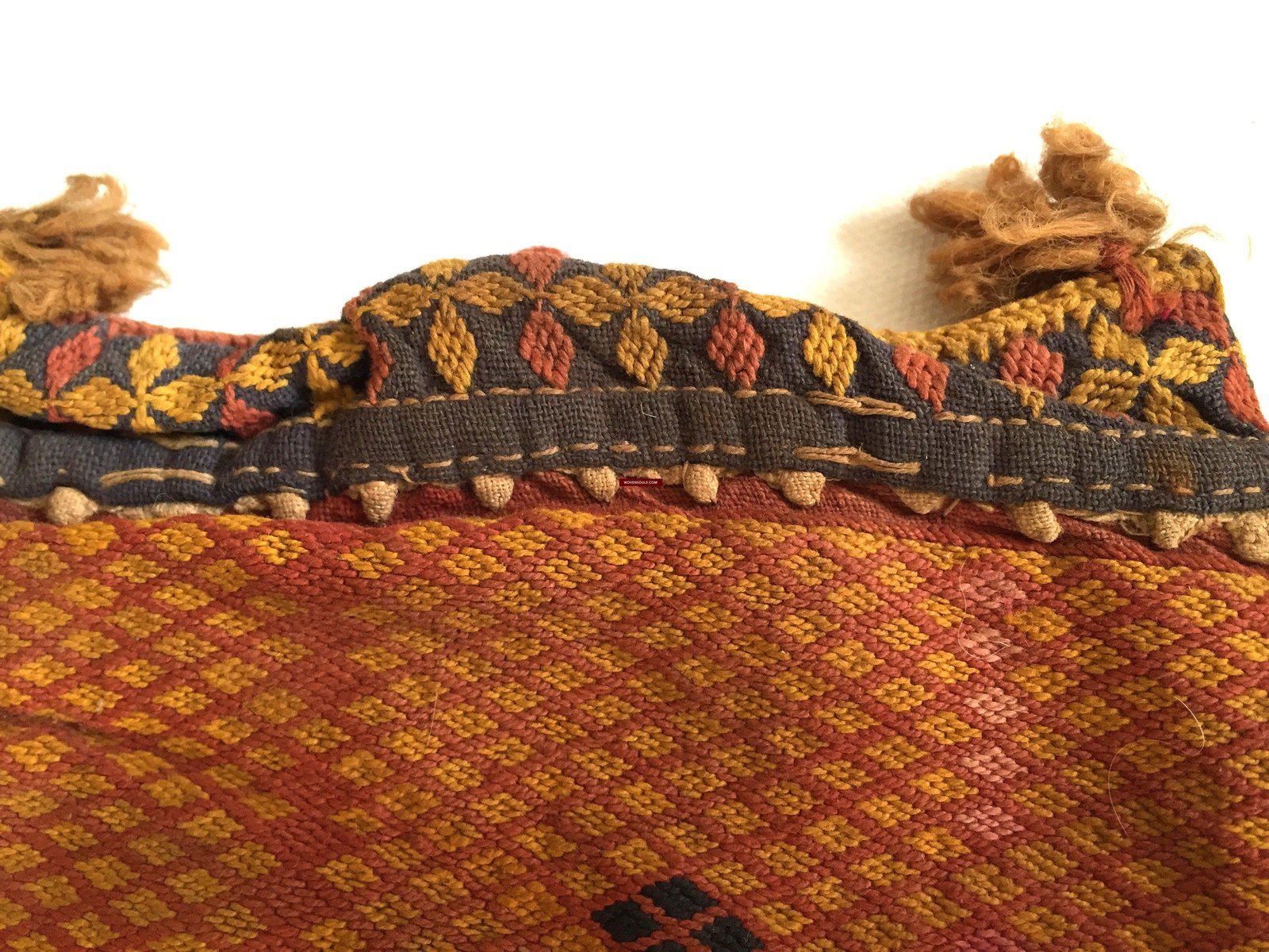 5533 Small Vintage Banjara Tribal Textile Purse - Handmade traditional weaving-WOVENSOULS-Antique-Vintage-Textiles-Art-Decor