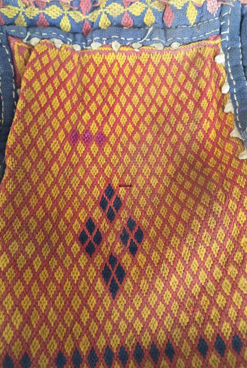 5533 Small Vintage Banjara Tribal Textile Purse - Handmade traditional weaving-WOVENSOULS-Antique-Vintage-Textiles-Art-Decor