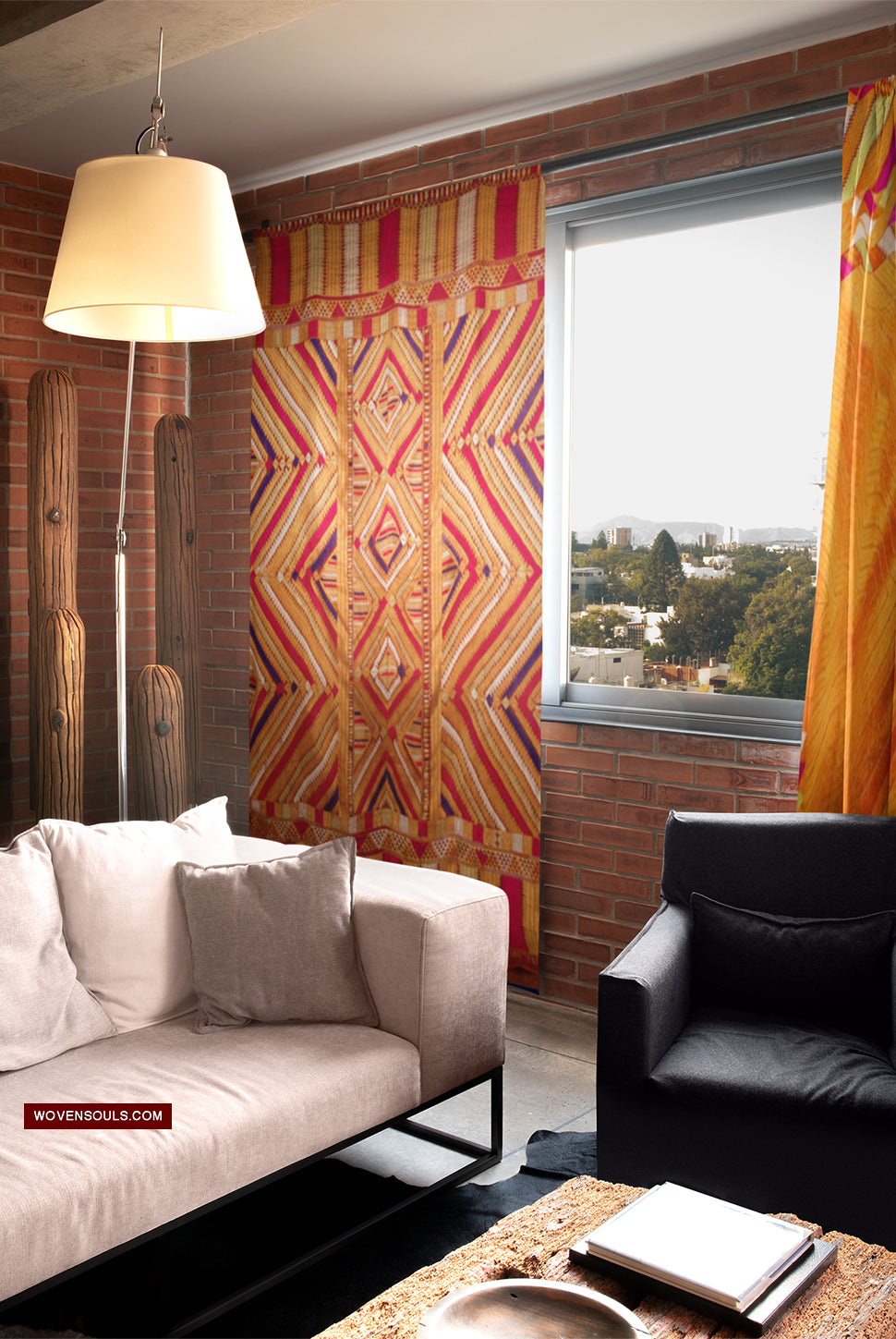 Decor Idea - Phulkari as a Wall Hanging-WOVENSOULS Antique Textiles & Art Gallery