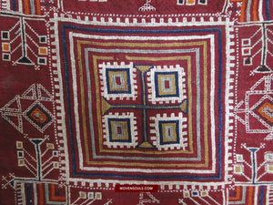 606 Amazing Rajasthan Shekhawati Bishnoi Wedding Shawl Indian textiles Embroidery-WOVENSOULS-Antique-Vintage-Textiles-Art-Decor