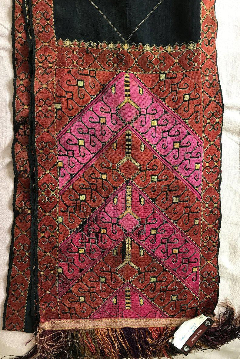 628 Wedding Turban - Swat Valley Textile-WOVENSOULS-Antique-Vintage-Textiles-Art-Decor