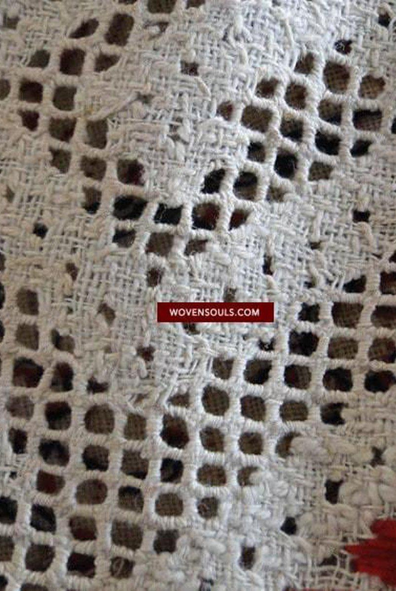 649 Taie d'oreiller Antique Swat Valley, broderie d'art textile et découpes rares-qualité musée-WOVENSOULS-Antique-Vintage-Textiles-Art-Décor