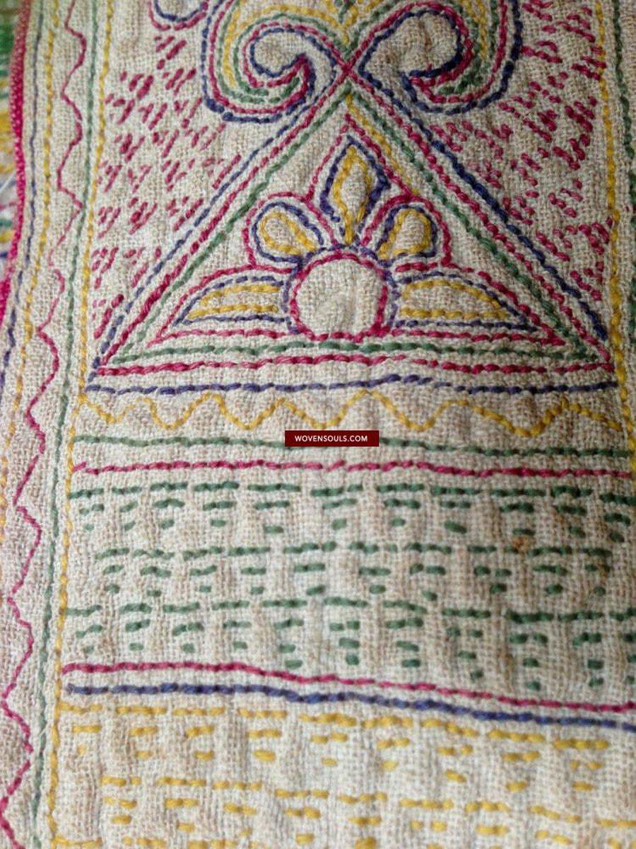 652 SOLD Rare Old Bokani Bukani Groom's Wedding Textile Art-WOVENSOULS-Antique-Vintage-Textiles-Art-Decor