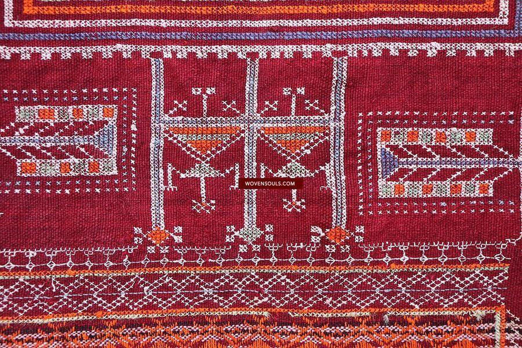 653 Old Bishnoi Wedding Saathyo Shawl Indian Textile Art Rajasthan-WOVENSOULS-Antique-Vintage-Textiles-Art-Decor