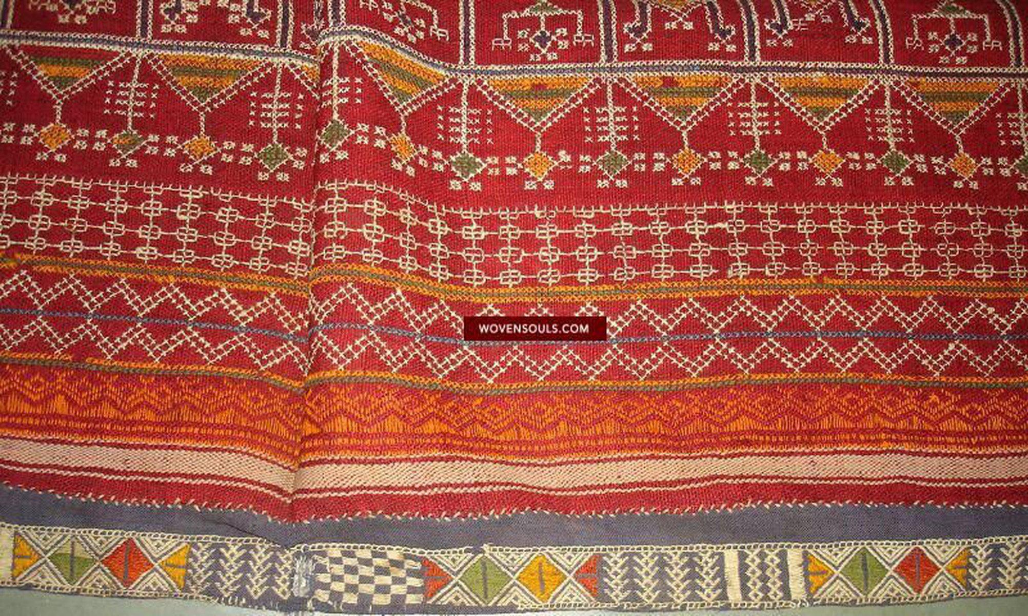661 Vintage Shekhawati Bishnoi Rajasthani Wedding Shawl Odhana-WOVENSOULS-Antique-Vintage-Textiles-Art-Decor