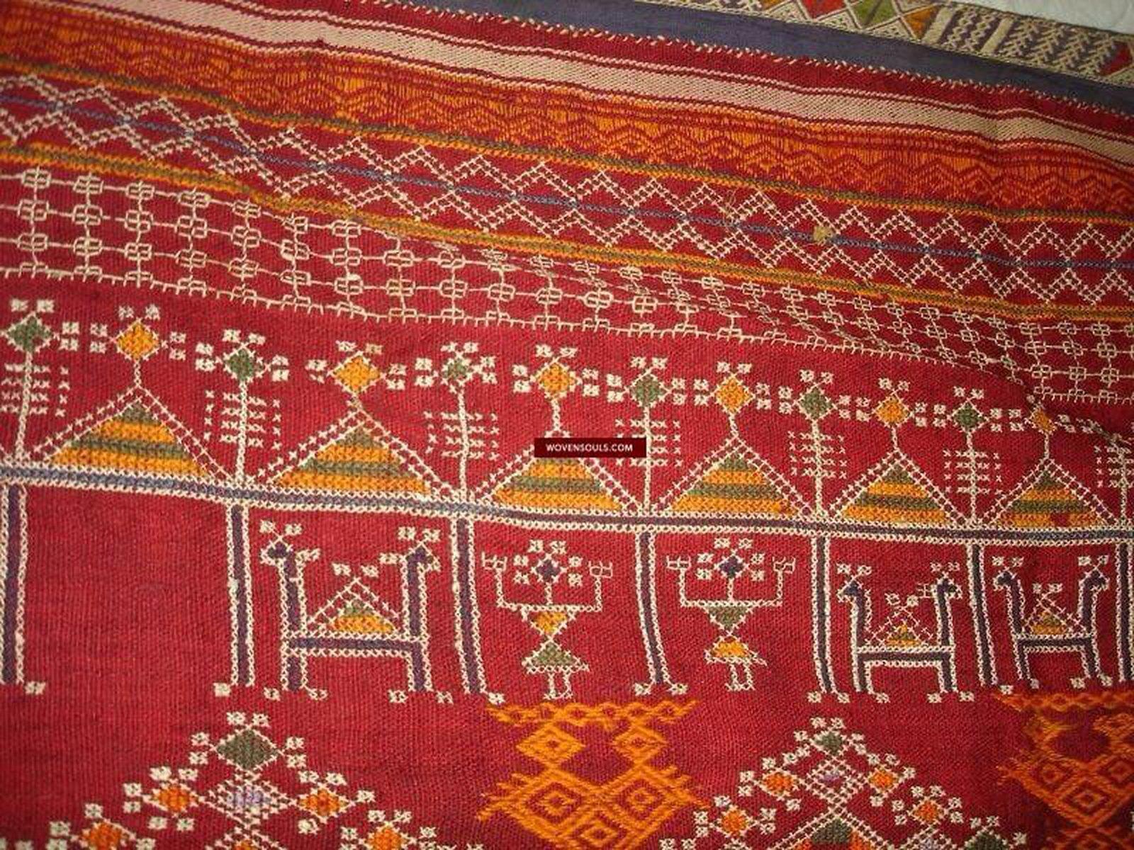 661 Vintage Shekhawati Bishnoi Rajasthani Wedding Shawl Odhana-WOVENSOULS-Antique-Vintage-Textiles-Art-Decor