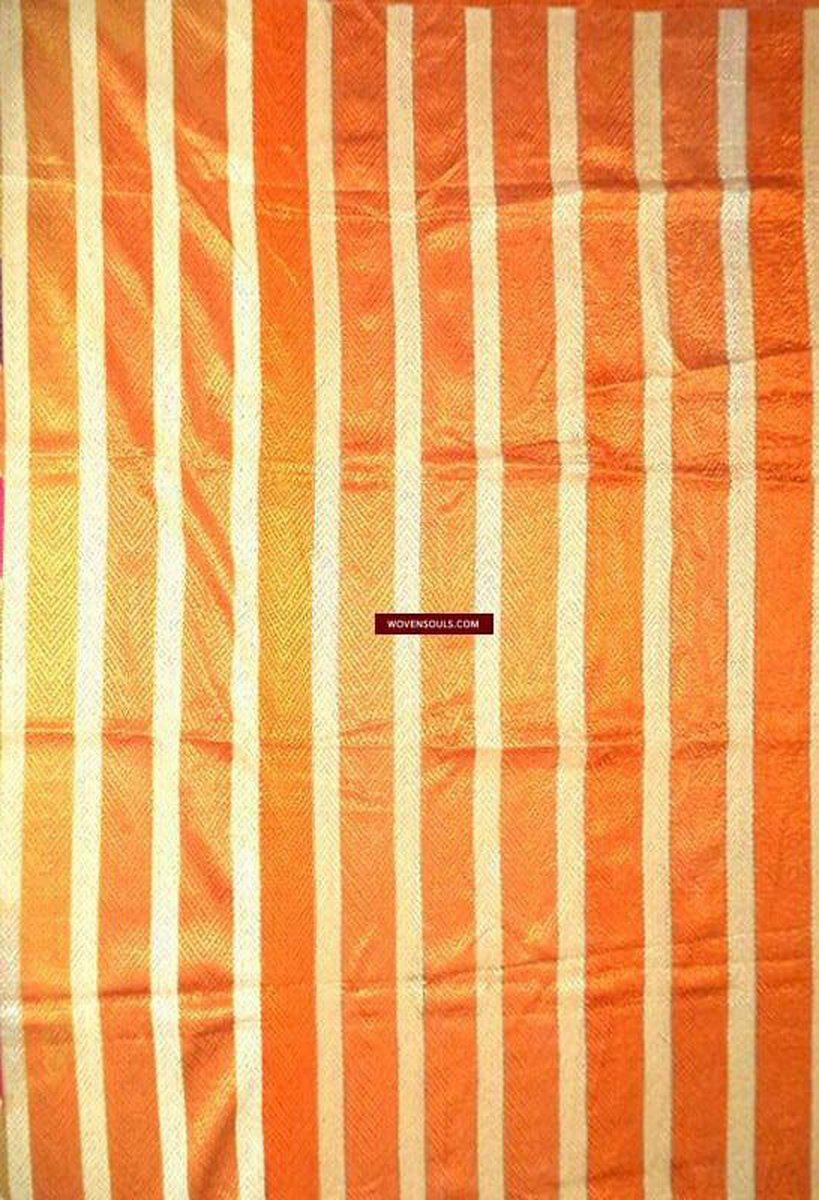 671 SOLD Beautiful Golden Varida Bagh Phulkari with superfine Stitches-WOVENSOULS-Antique-Vintage-Textiles-Art-Decor