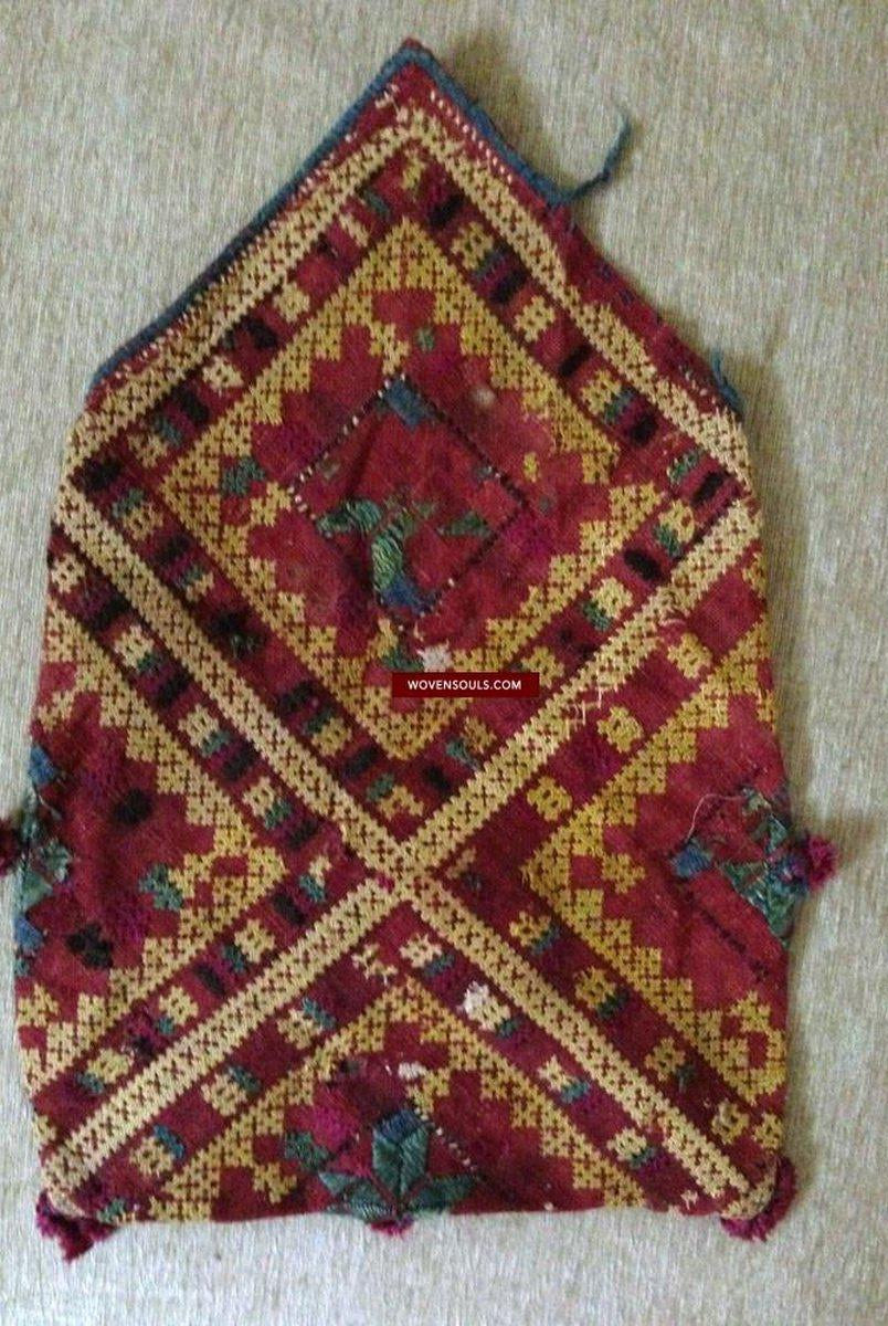 680 Frammento di ricamo Superfine Rajasthan SIndh - VENDUTO-WOVENSOULS-Arredamento artistico-tessile-vintage-antico