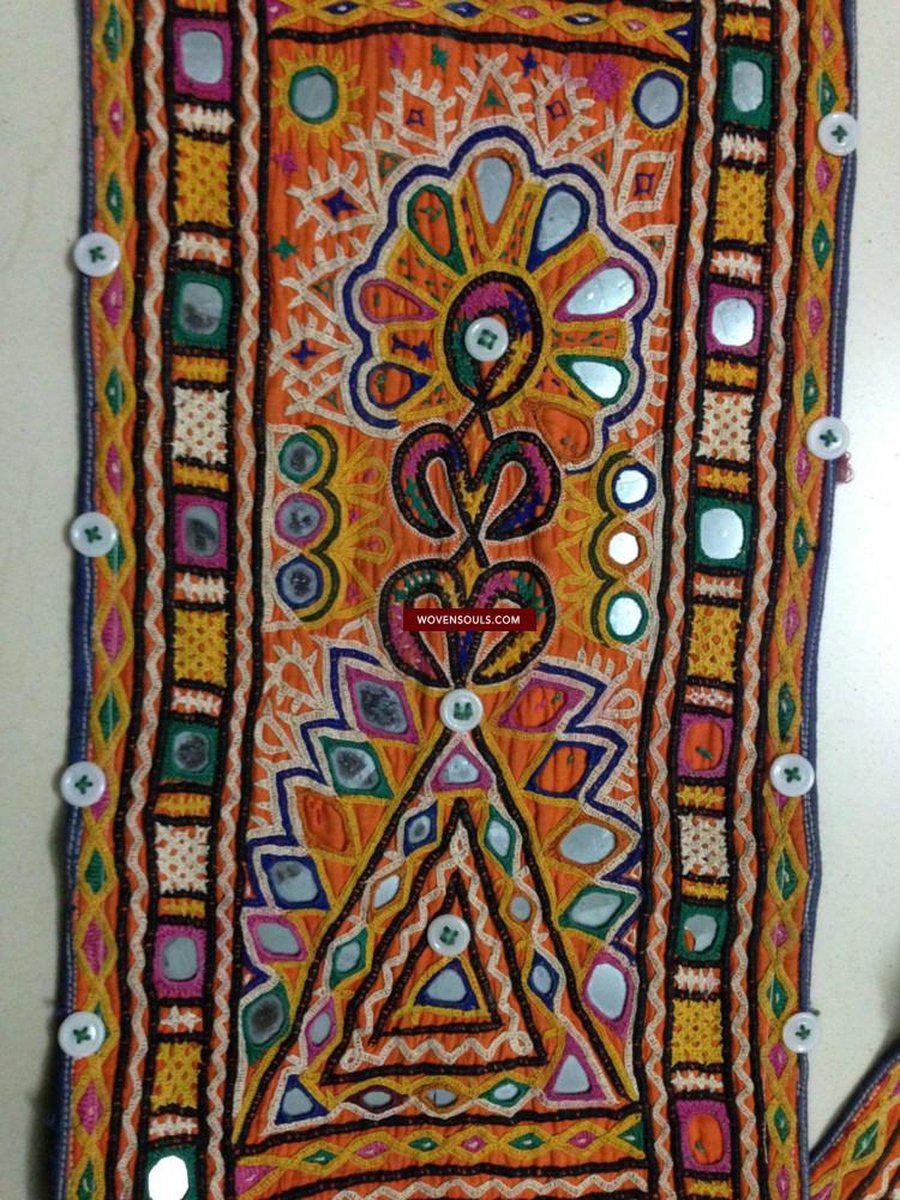692 SOLD - Vintage Bukani Bokani Groom's Wedding Accessory Tribal textile Gujarat SOLD-WOVENSOULS-Antique-Vintage-Textiles-Art-Decor