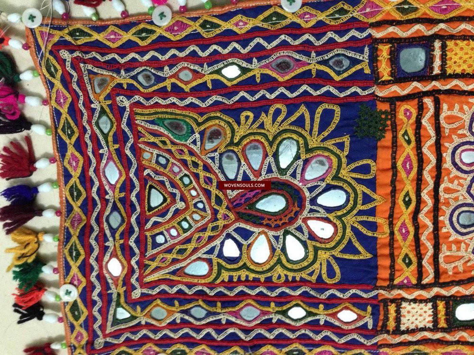 692 SOLD - Vintage Bukani Bokani Groom's Wedding Accessory Tribal textile Gujarat SOLD-WOVENSOULS-Antique-Vintage-Textiles-Art-Decor