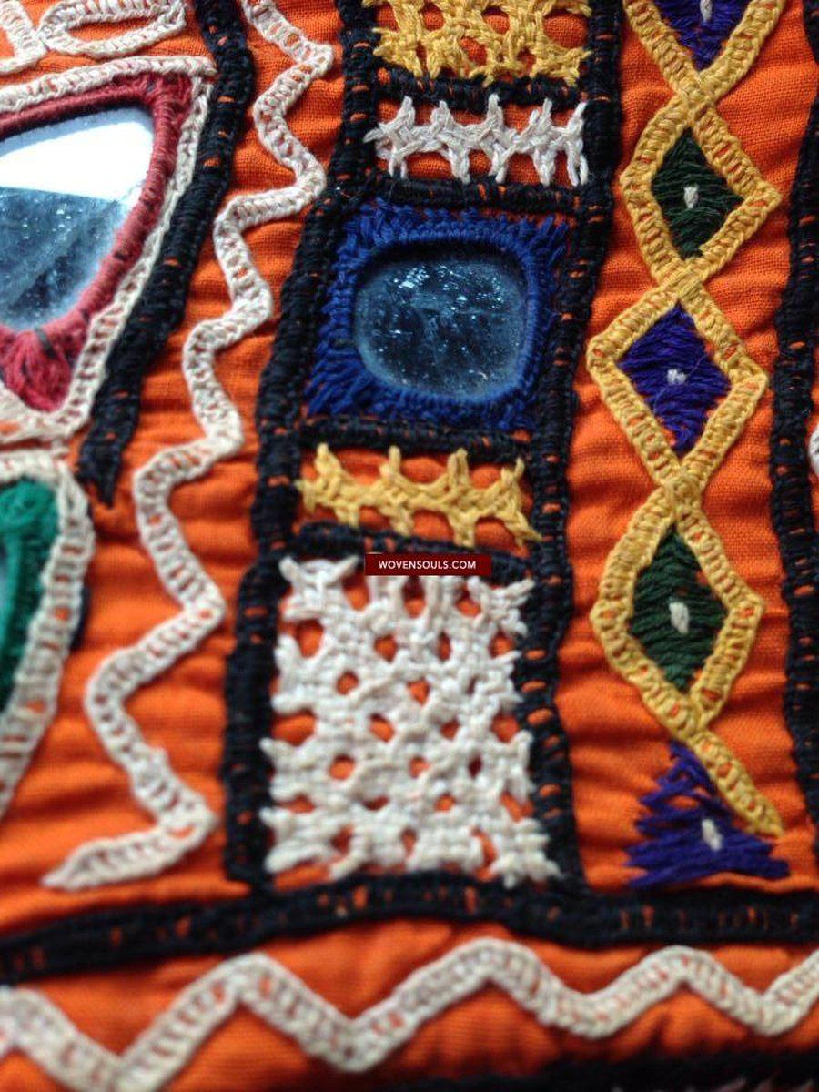 692 SOLD - Vintage Bukani Bokani Groom's Wedding Accessory Tribal textile Gujarat SOLD-WOVENSOULS-Antique-Vintage-Textiles-Art-Decor