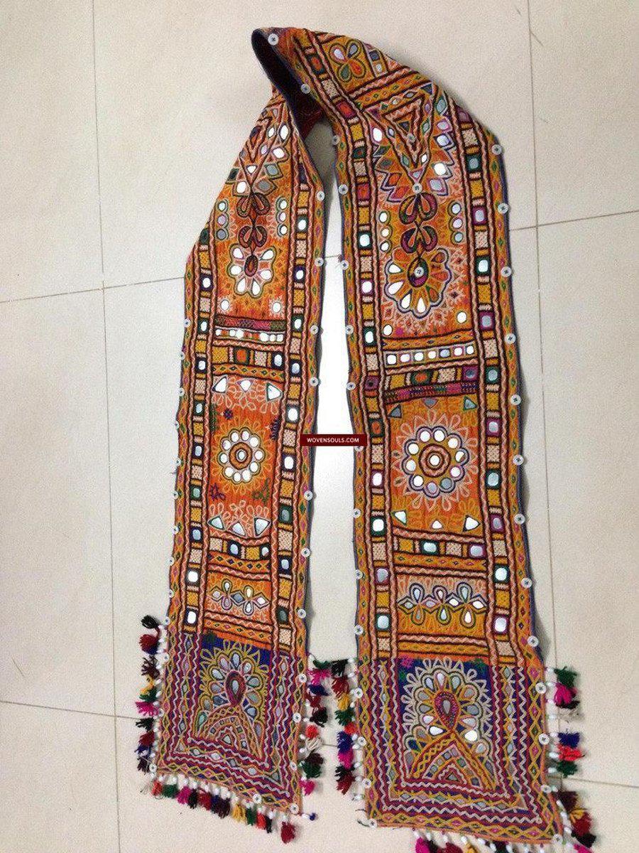 692 SOLD - Vintage Bukani Bokani Groom's Wedding Accessory Tribal textile Gujarat SOLD-WOVENSOULS-Antique-Vintage-Textiles-Art-Decor