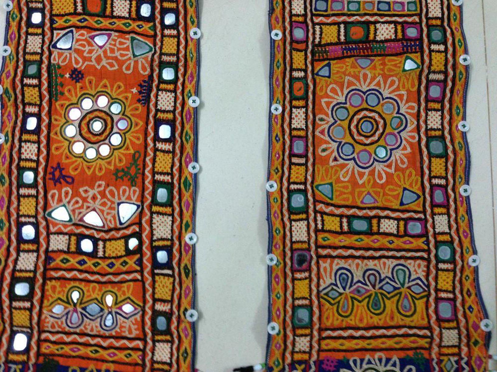 692 SOLD - Vintage Bukani Bokani Groom's Wedding Accessory Tribal textile Gujarat SOLD-WOVENSOULS-Antique-Vintage-Textiles-Art-Decor
