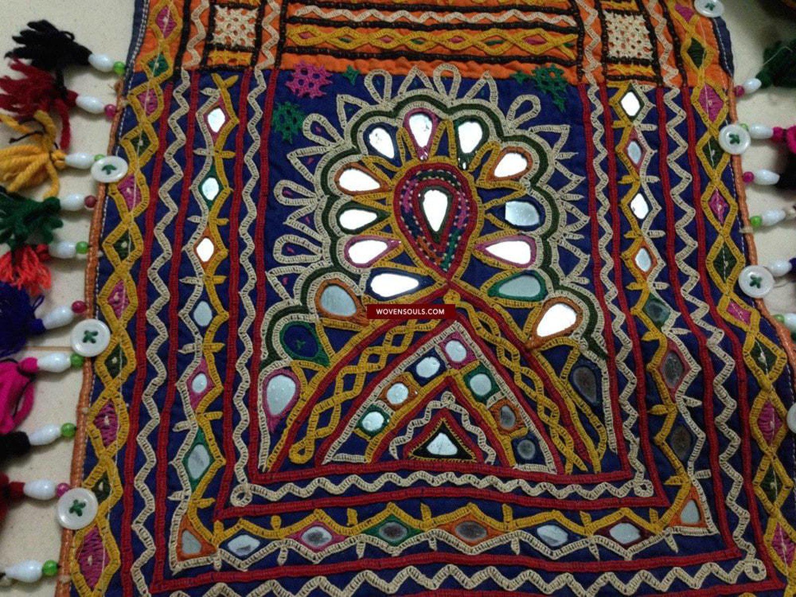 692 SOLD - Vintage Bukani Bokani Groom's Wedding Accessory Tribal textile Gujarat SOLD-WOVENSOULS-Antique-Vintage-Textiles-Art-Decor