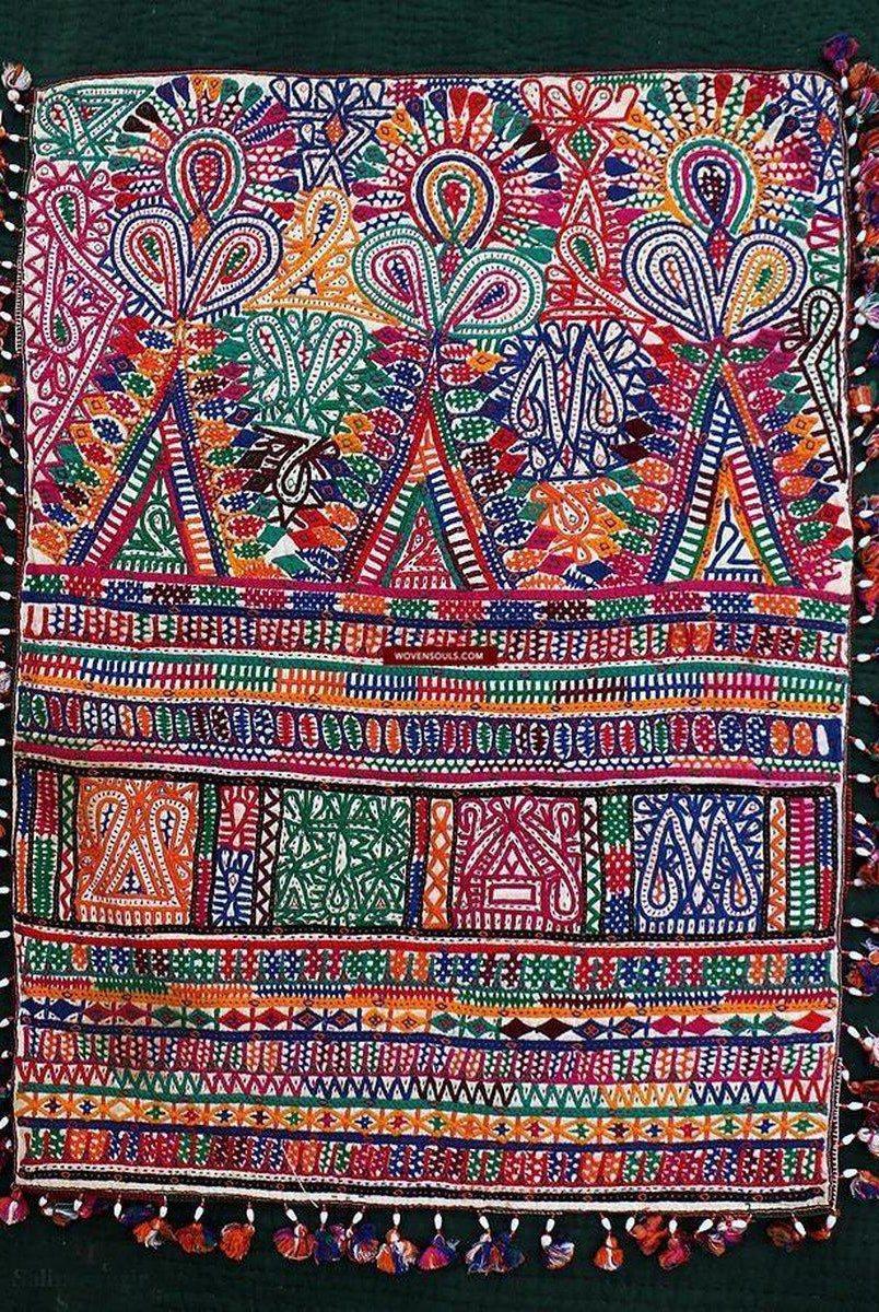 705 Vintage Debariya Rabari Dowry Bag-WOVENSOULS-Antique-Vintage-Textiles-Art-Decor