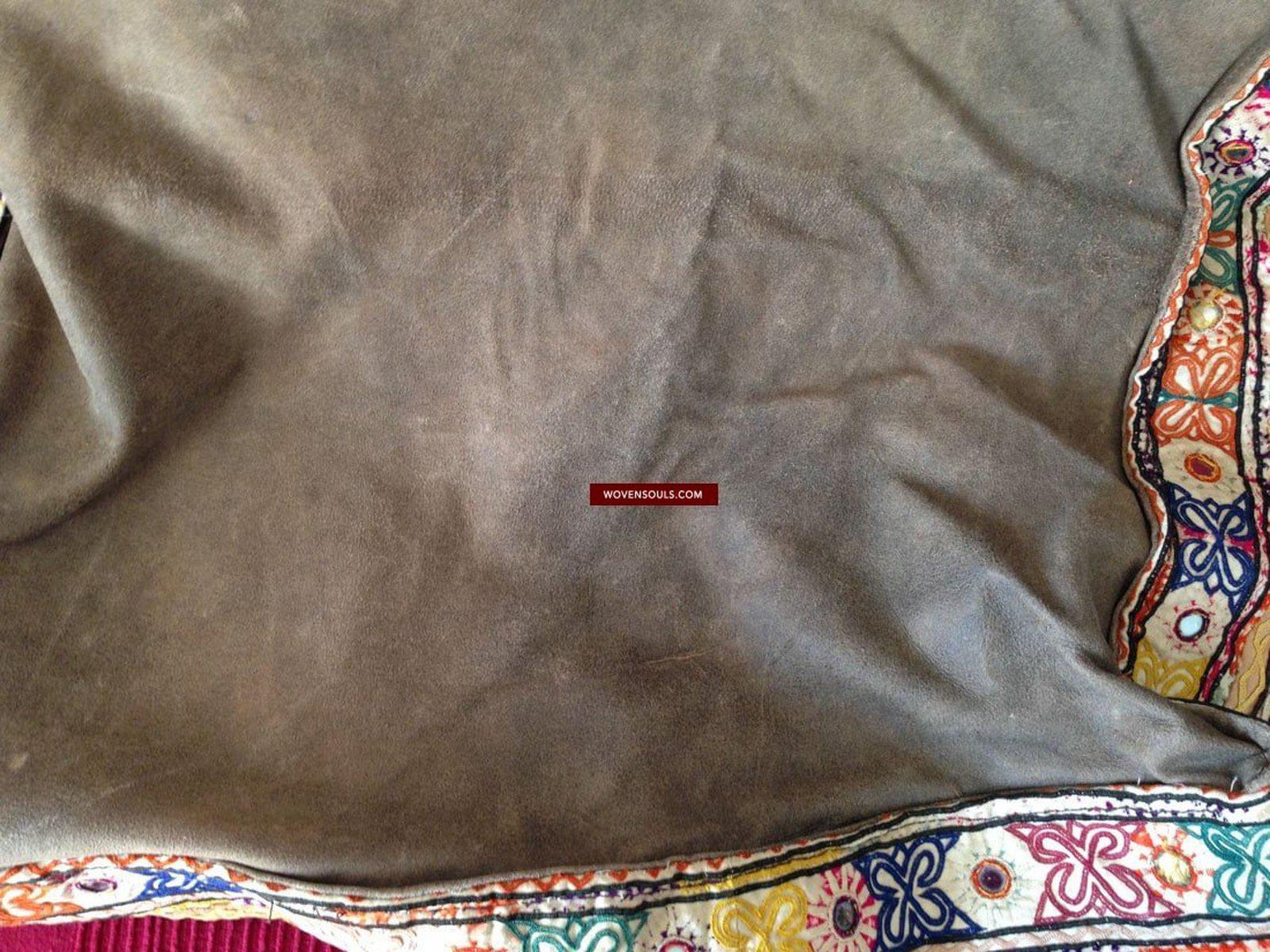 713 SOLD Huge Vintage Embroidered Bag Rabari Tribal textile-WOVENSOULS-Antique-Vintage-Textiles-Art-Decor