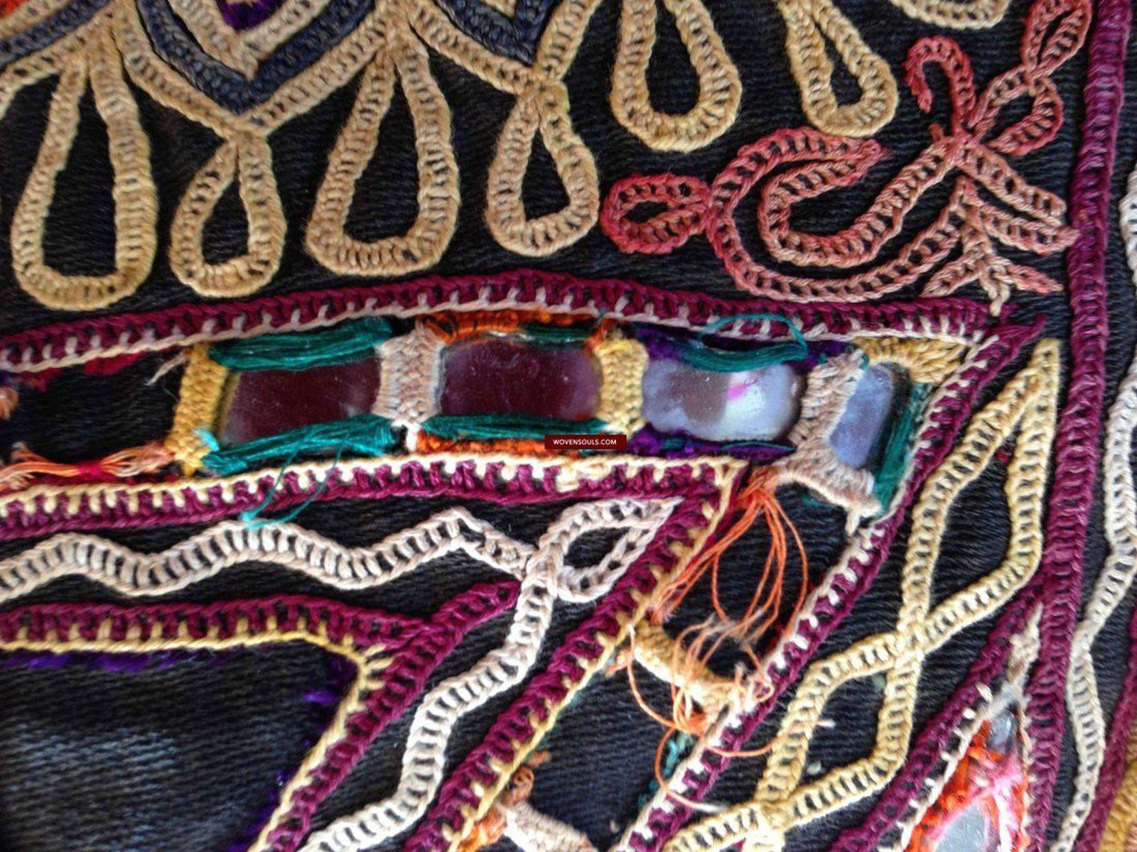 713 SOLD Huge Vintage Embroidered Bag Rabari Tribal textile-WOVENSOULS-Antique-Vintage-Textiles-Art-Decor