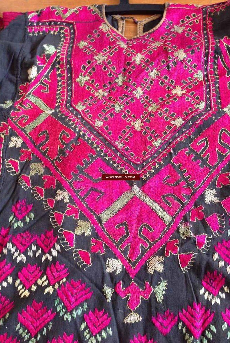 748 Antique Swat Valley Textile - Bridal Dress Costume with Rich Silk Embroidery-WOVENSOULS-Antique-Vintage-Textiles-Art-Decor